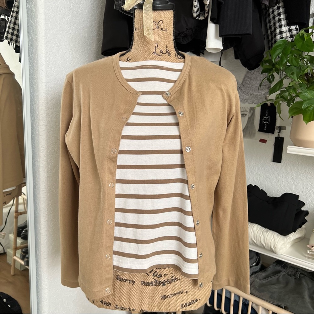 Muji Cardigan and Shirt Set